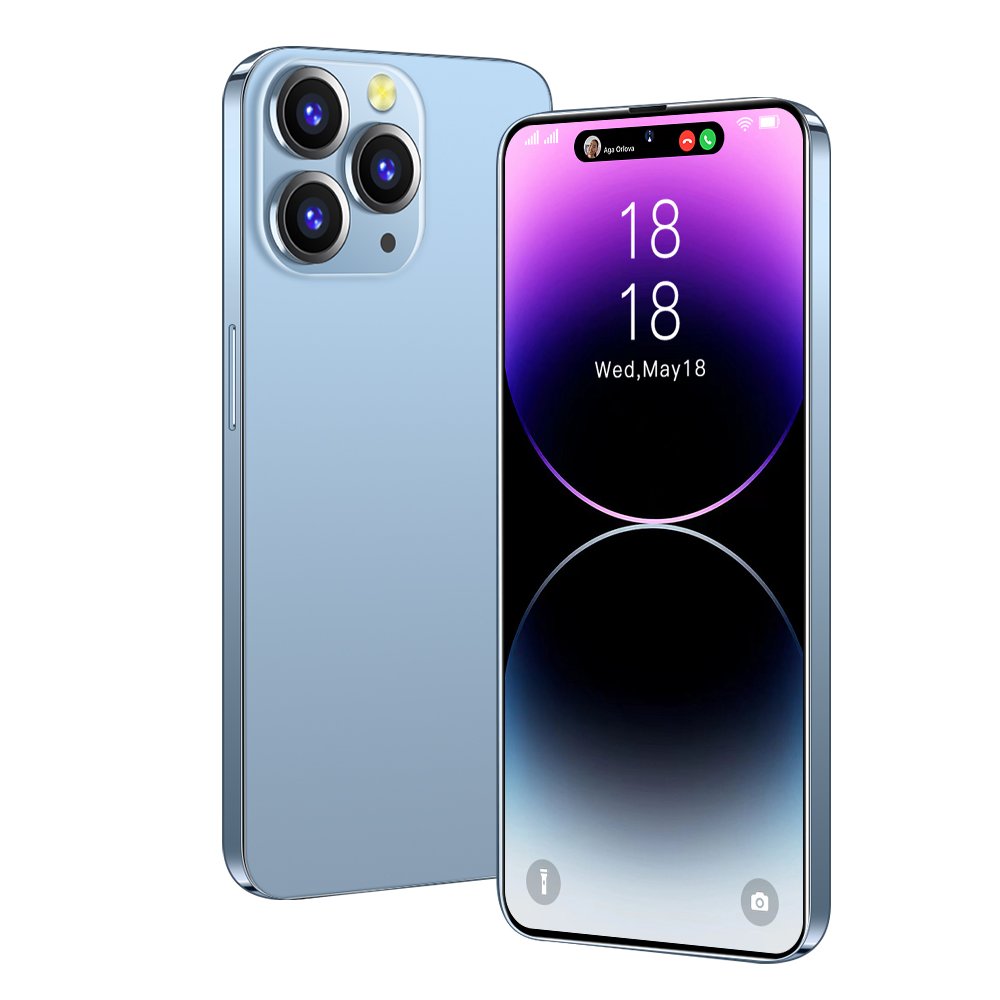 2023 Hot New 14 pro max Phone 7.3 Inch 16GB+512GB Android 5G Smartphone Face ID Android 11 Wholesale Cellphone Mobile Phones